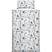 Erwin Müller Single-Jersey Bettwäsche in blau-weiß | Gr.: 135x220