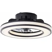 Brilliant Mondello mit Ventilator 26 W schwarz