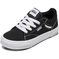 Vans Seldan Unisex Kinder Sneaker, Canvas Black White, 36.5