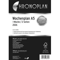 Chronoplan Kalendereinlage 2026 Wochenplan A5