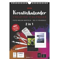 Neumann Kreativ-Kalender A4 - 2 in 1: schwarz und