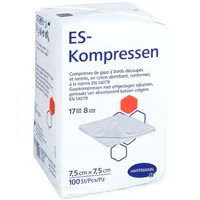 ToRa Pharma GmbH ES-KOMPRESSEN unsteril 7.5x7.5 cm 8fach