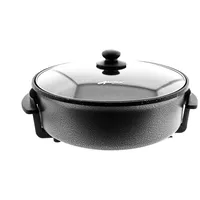 COFI 1453 Elektrische Ceramic Pizzapfanne Partypfanne 42x9cm Antihaft Beschichtet