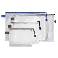 Neutralware Reißverschlussbeutel DIN A6 PVC Schwarz 5 St.