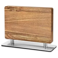 Wakoli Premium Doppelseitiger Magnet-Messerhalter aus Akazienholz