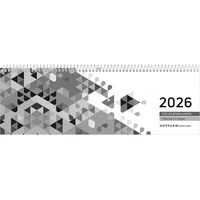 Zettler Tischquerkalender schwarz 2026