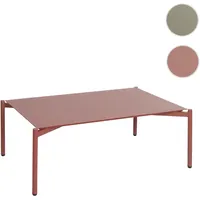 Mendler Aluminium-Gartentisch HWC-O11, Outdoor Loungetisch Kaffeetisch Tisch Balkontisch, 105x65cm