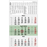 Zettler Dreimonatskalender 956 29,5x49cm Recycling 2026