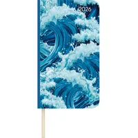 Neumann Lady Journal Slim Waves 2026 - Taschen-Kalender 9x15,6