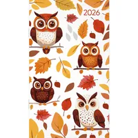 Neumann Miniplaner Style Eulen 2026 - Taschen-Kalender 9x15 cm
