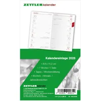 Zettler Kalender-Ersatzeinlage 2026 - für den Taschenplaner Typ 540