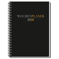 Trötsch Verlag Trötsch Wochenplaner A5 mit Wire-O Schwarz 2026