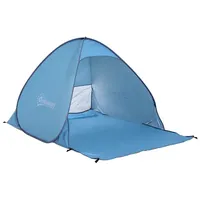 Outsunny Strandmuschel Polyester, Stahldraht
