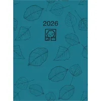 Zettler Taschenkalender 610 Recycling 10,2x14,2cm 7 Tage/6 Seiten türkis