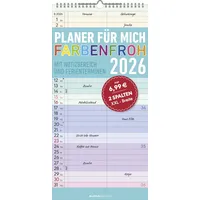 Neumann Planer für mich Farbenfroh 2026 - Familien-Timer 22x45