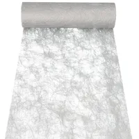 Papstar "PAPSTAR Tischläufer/Dekoband `Sizoflor` silber