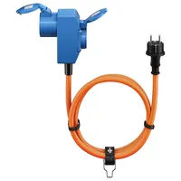 Goobay CEE-Adapterkabel 76222 1,5 m, Schutzkontakt Stecker zu CEE-+