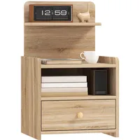 Homcom Nachttisch mit Schublade, für Schlafzimmer, Wohnzimmer,