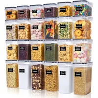Luxuskollektion Vorratsdosen Set Müsli Schüttdose Frischhaltedosen Kunststoff luftdicht 24