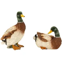 MF Dekorative Enten-Figuren, 2er Set, Stehend 21 cm und