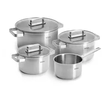 WOLL Steel Edelstahl Topfset – 7-teiliges Kochtopfset, induktionsgeeignet, für