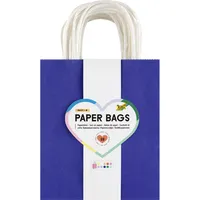 Folia Papiertüten BASIC M je 2x blau, hellblau, flieder,