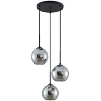 LINDBY Jurian 3-flg. 32 cm rund grau/schwarz