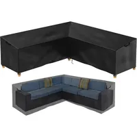 Luxuskollektion Gartenmöbel Abdeckung V-Form Lounge Rattan Sofa Wasserdicht 600D