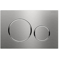 Geberit 115.882.SN.1 Sigma 20 Betätigungsplatte, Edelstahl poliert/gebürstet, Mehrfarbig