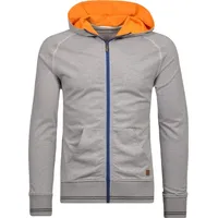 RAGMAN Jacke Sweat-Cardigan mit Kapuze, Reißverschluss und Kängurutasche