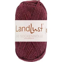 Lana Grossa Landlust die Sockenwolle 50g Mélange 1602 weinrot