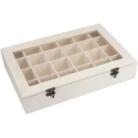 Ideen mit Herz Holz-Box mit 24 Fächern und Deckel