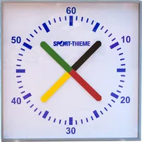 Sport-Thieme Wanduhr, Trainingsuhr Prima Super 30x30 cm, Tischmodell