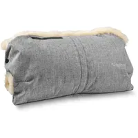 Fellhof Kinderwagen Handwärmer, Handmuff black melange