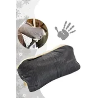 Fellhof Kinderwagen Handwärmer, Handmuff (graphit-melange)