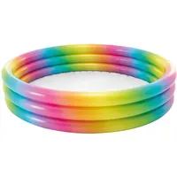 Intex 58439NP - Aufblasbarer Regenbogen-Pool, Vinyl, Mehrfarbig, 147x33 cm