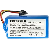EXTENSILO Akku Ersatz für Qihoo M26-4S1P, LR-PAS0638W-EU, MH1-4S1P, 2ASP4-S5