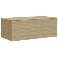 VidaXL Gartentruhe Beige 984L Poly Rattan
