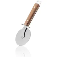 GEFU Pizzarad MADERO Pizzaschneider Ø 9 cm Edelstahl Holz