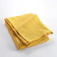 Douceur d'intérieur Douceur d ́intérieur Tagesdecke, Gelb, Naturmaterialien, Rechteckig,