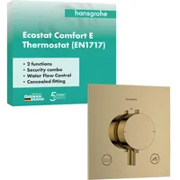 Hansgrohe Ecostat Comfort E Thermostat Unterputz für 2 Verbraucher