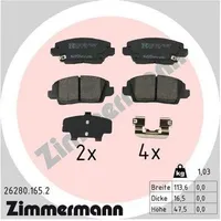 ZIMMERMANN Bremsbelagsatz, Scheibenbremse