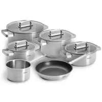 WOLL Steel silber (silberfarben), Töpfe hochwertiger, korrosionsbeständiger Edelstahl,