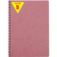 Clairefontaine 5x Age Bag, Spiralbuch A4, 50 Blatt kariert