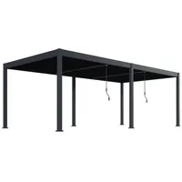 Green Spirit »Oasis Pergola 3,6x7,2 anthrazit, Lamellen Dach Pavillon