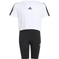 Adidas TRAIN ESSENTIALS 3-STREIFEN SET, white/black,