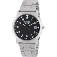 Boccia Titanium Boccia Herrenuhr Titan 5 bar Schwarz