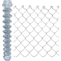 Vago-Tools Maschendrahtzaun Gitterzaun Drahtzaun Hohe Stabilität 60x60mm Höhe125cm x
