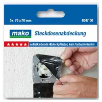 Mako Steckdosen- und Schalterabdeckung PREMIUM 70 x 70 mm,