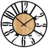 Wall-art K&L Wall Art große MDF Holz Wanduhr XL